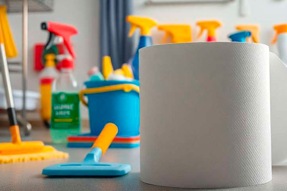 bobinas de papel industrial para cocina y limpieza profesional