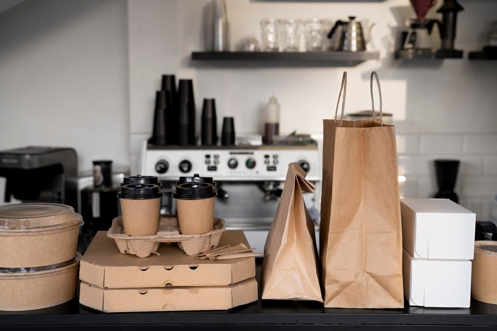 Suministros para hostelería con envases alimentarios, productos de limpieza profesional y papel industrial
